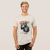 HEREN LET'S GOO LESSONS LEARN TRI-BLEND T-SHIRT (Voorkant volledig)