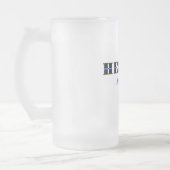 Heren leven eeuwig matglas bierpul (Links)