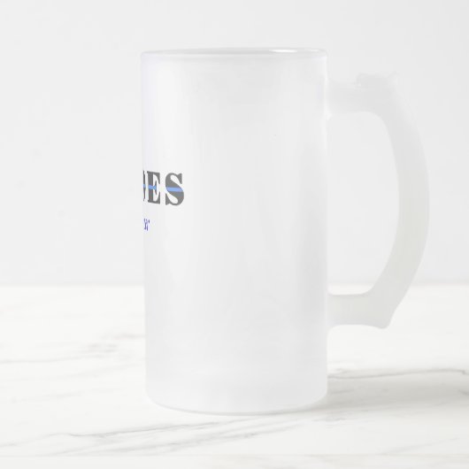 Heren leven eeuwig matglas bierpul (Rechts)
