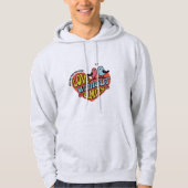 Heren "Love Without Limits" Urban White Hoodie (Voorkant)