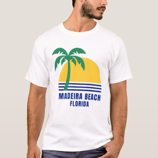 Heren Madeira Beach Florida T-shirt (Voorkant)