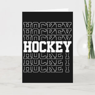 Heren Mannen Jongens IJshockey Nieuwigheid Artikel Kaart