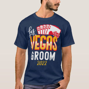 Heren Matching Las Vegas Huwelijk Bruid en Bruideg T-shirt