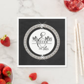 Heren & Mevrouw Aangepaste naam servetten (Insitu)