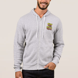 Heren Minimalistisch "Klein Logo" Pret Tijd Hoodie