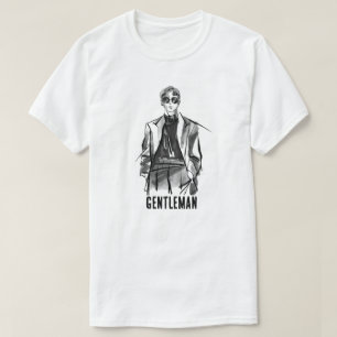 Heren Minimalistische Mode Schets Grafische T-Shir T-shirt