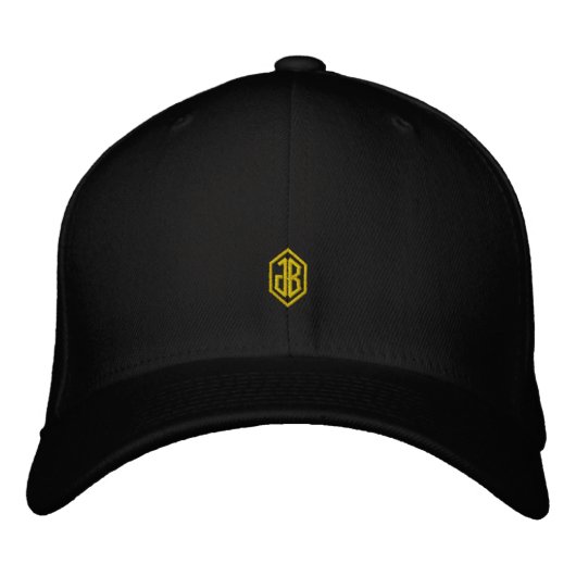 Heren Monogram Geborduurde Pet (Voorkant)