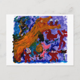 Heren monster briefkaart