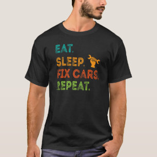 Heren monteur voor mannen vader auto garage automo t-shirt