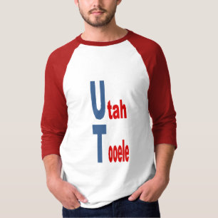 Heren mouwloze Raglan T-shirt UTAH TOERISME