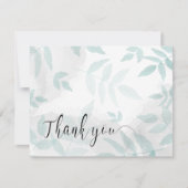 Heren munt en grijs huwelijk bedankkaart (Voorkant)