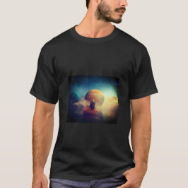 heren mystieke kind en planeten t-shirt