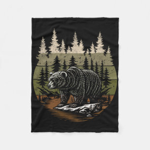 Heren Natuur Grafische T-shirts Beren Dieren Wilde Fleece Deken