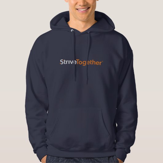 Heren Navy Hoodie (Voorkant)
