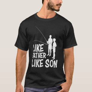 Heren Net Als Vader Net Als Zoon Visser Vissen T-shirt