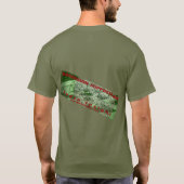 Heren "Obsession Suppression" gekleurde t-shirt. T-shirt (Achterkant)