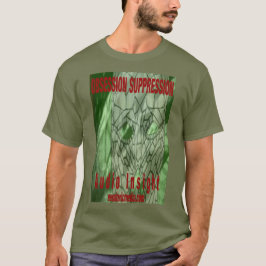 Heren "Obsession Suppression" gekleurde t-shirt. T-shirt