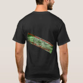 Heren "Obsession Suppression" zwart T-shirt. T-shirt (Achterkant)