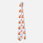Heren Ontwerper Tien Foxy Rode Harten Stropdas (Voorkant)