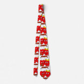 Heren Ontwerper Tieners Rode Harten Stropdas (Achterkant)