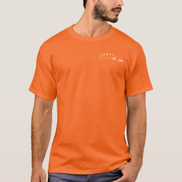 Heren Oranje Officiële Sighted Moon Logo T-shirt