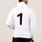 Heren Original 1 Bella+Canvas Full-Zip Hoodie (Achterkant)