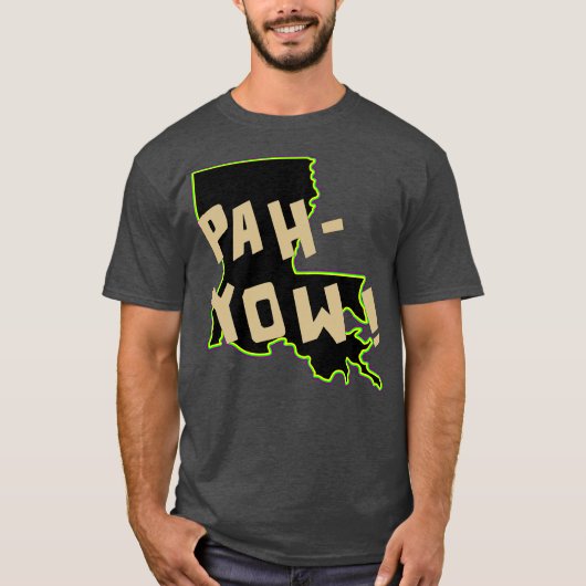 Heren PAH-YOW. T-shirt (Voorkant)