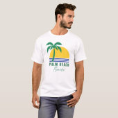Heren Palm Beach Florida T-shirt (Voorkant volledig)
