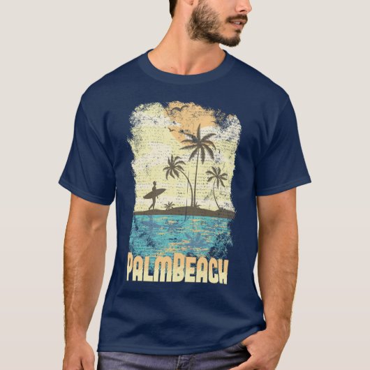 Heren Palm Beach T-shirt (Voorkant)