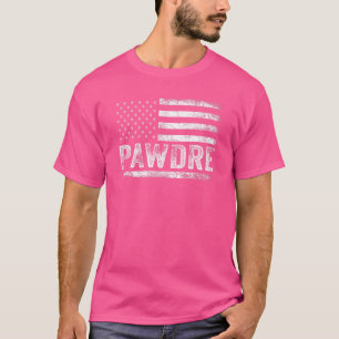 Heren Pawdre Ons Vlag Hond Poot Beste Hond Papa Oo T-shirt