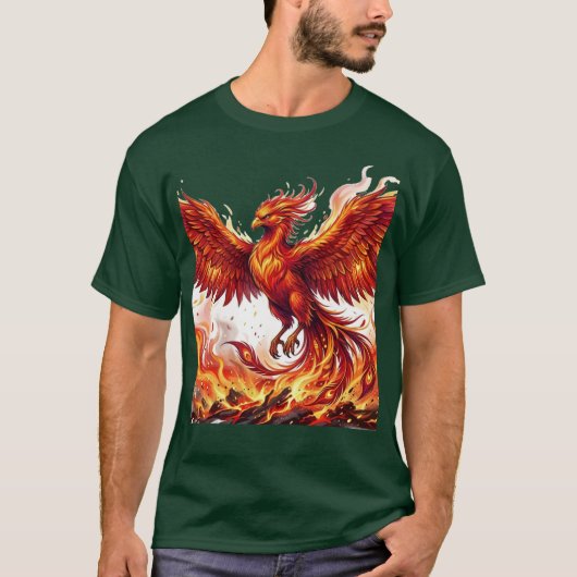 Heren Phoenix T-shirt – Phoenix Rising (Voorkant)