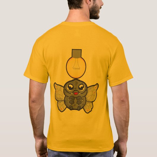 Heren polykatoen mix T-shirt (Achterkant)