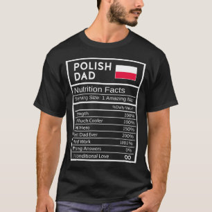 Heren Poolse Vader Rition Feiten Nationale Trots C T-shirt
