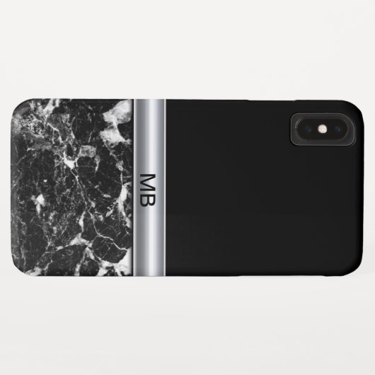 Heren professioneel monogram ontwerp Case-Mate iPhone case (Achterkant (horizontaal))