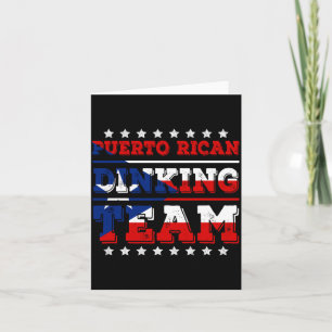 Heren Puerto Ricaans Dinking Team Dink Pickleball Kaart