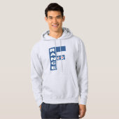 Heren Pullover Hoodie asgrijs FRANKRIJK 26 (Voorkant volledig)