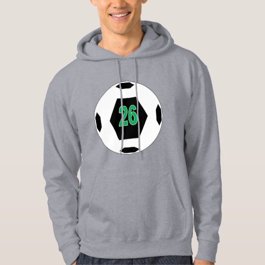 Heren Pullover Hoodie grijs DESIGN SPORT 26 (Voorkant)