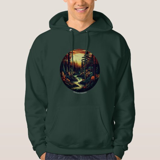 Heren Pullover Hoodie voor Volwassenen (Voorkant)