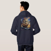 Heren Pullover Hoodie voor Volwassenen (Achterkant volledig)