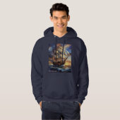 Heren Pullover Hoodie voor Volwassenen (Voorkant volledig)