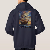 Heren Pullover Hoodie voor Volwassenen (Achterkant)