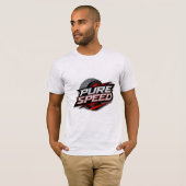 Heren Pure Speed Racing Tire Performance T-shirt (Voorkant volledig)