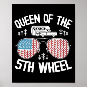 Heren queen of the 5th wheel camper Amerikaanse vl Poster