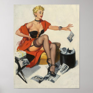 Heren Recycling Pin-Up Poster