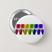 Heren Regenboog Ondergoed Ronde Button 5,7 Cm (Voorkant /achterkant)