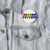Heren Regenboog Ondergoed Ronde Button 5,7 Cm (In situ)