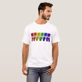Heren Regenboog Ondergoed T-shirt (Voorkant volledig)