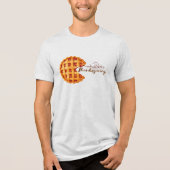 Heren Retro Arcade Pompoentaart Thanksgiving Tri-Blend Shirt (Voorkant)