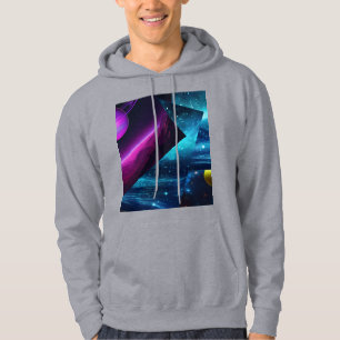 Heren Retro Cosmic Multiverse Galactic Hoodie