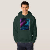 Heren Retro Cosmic Multiverse Galactic Hoodie (Voorkant volledig)